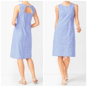 Talbots‎ Women's Lemons & Gingham Shift Dress.